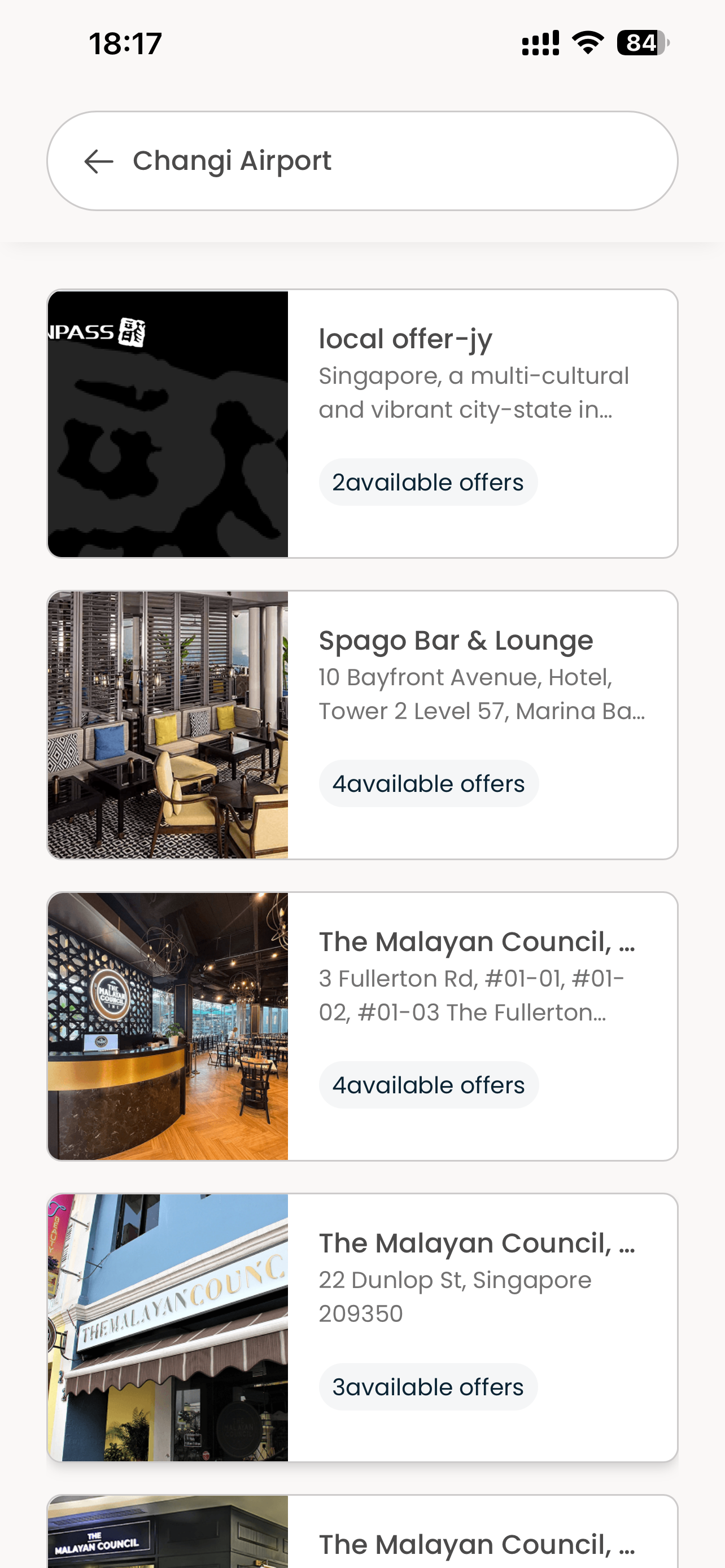 Local Offer flow step 3